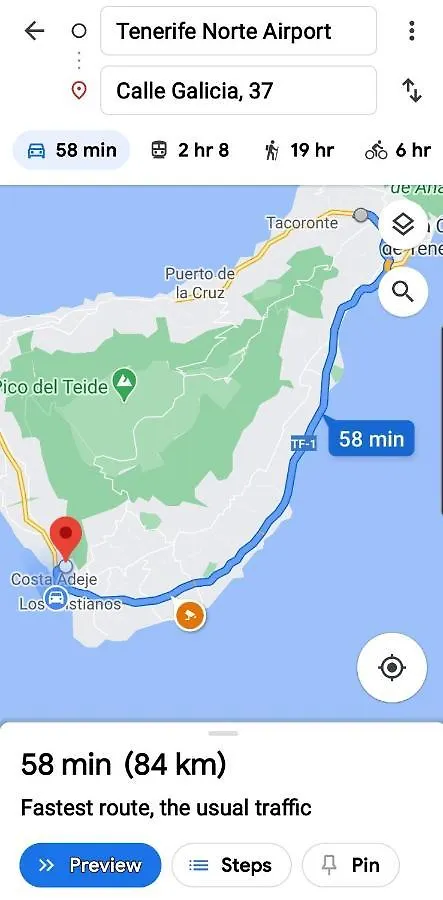 Holiday Home With A Serene Ocean And Mountain View Costa Adeje  Spain